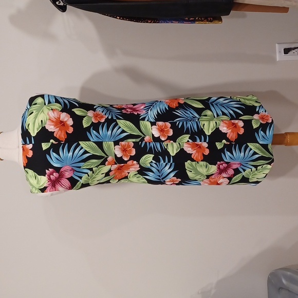 AGB Tropical Print Sheath Dress- Sz. 8 - Picture 4 of 9